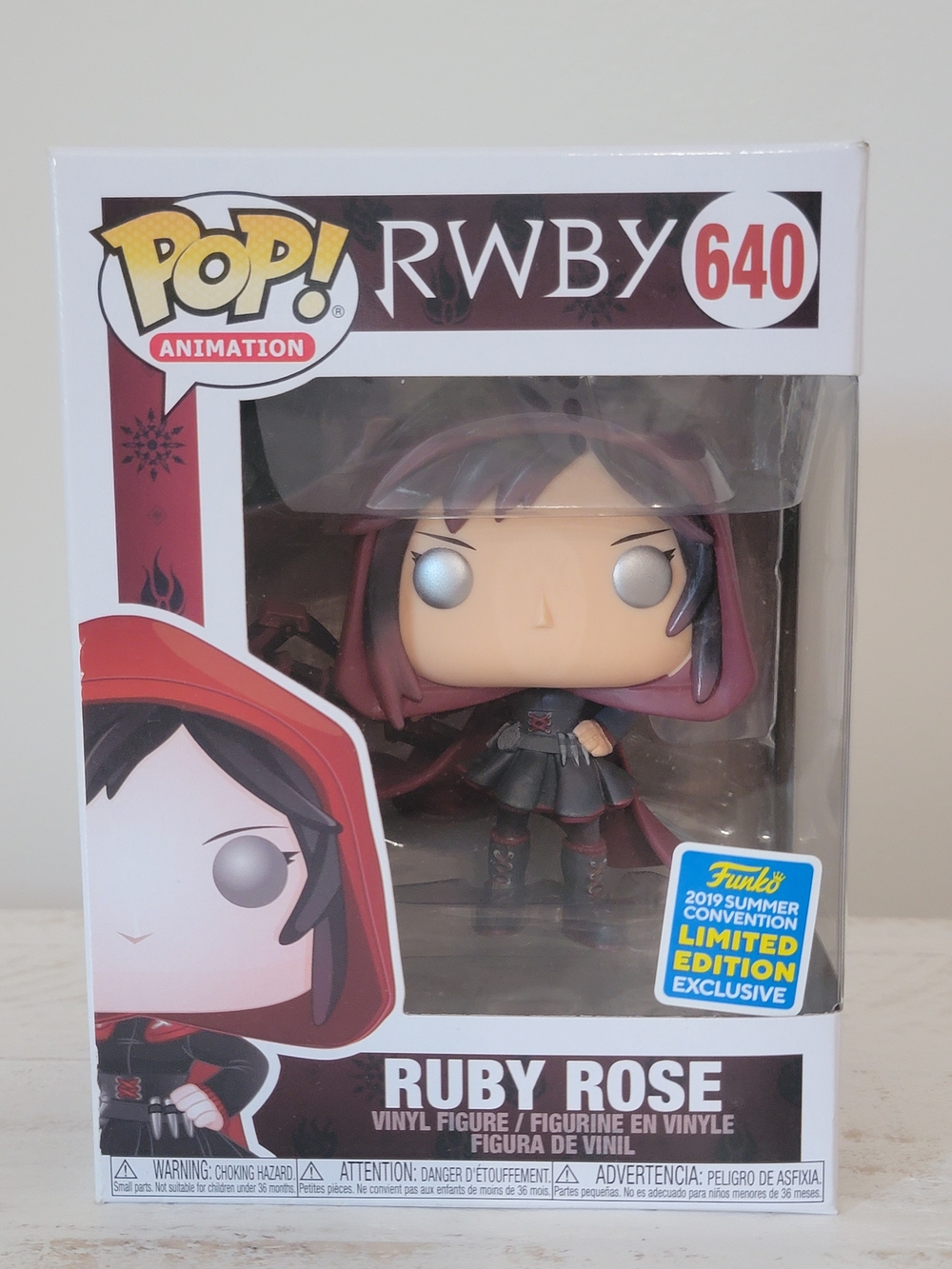 Funko Pop! RWBY Ruby Rose Vinyl Figure (#640) - Red & Black